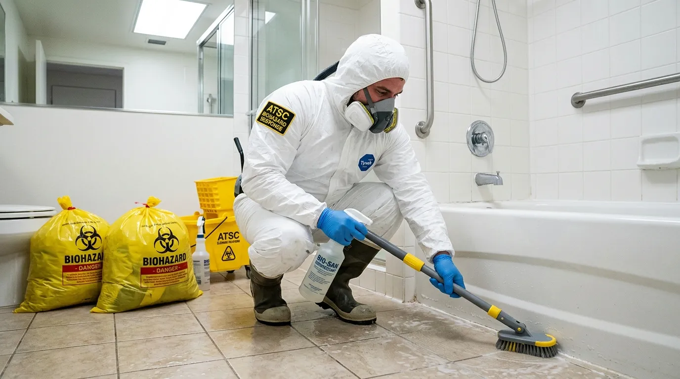 Decontamination equipment deployed for Blood Cleanup in Lake Mohawk